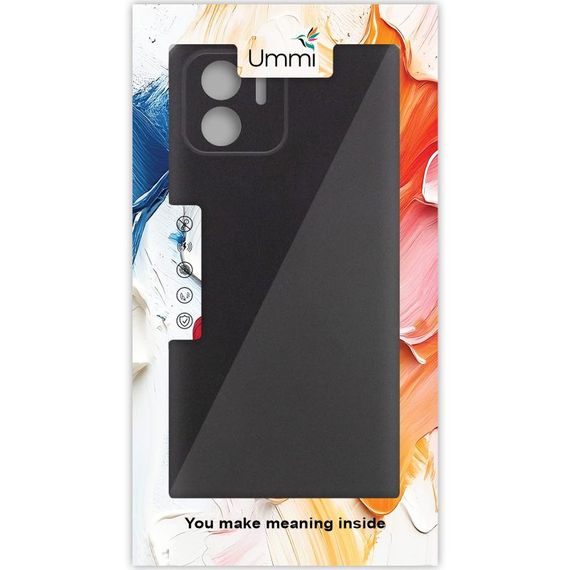 Чохол Silicone Cover Ummi Lakshmi Full Camera (AA) для Xiaomi Redmi A1 / A2 Чорний / Black | Зображення 1