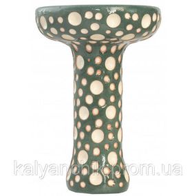 Чаша для Кальяна ETNA Phunnel Dot Glaze Dark Green