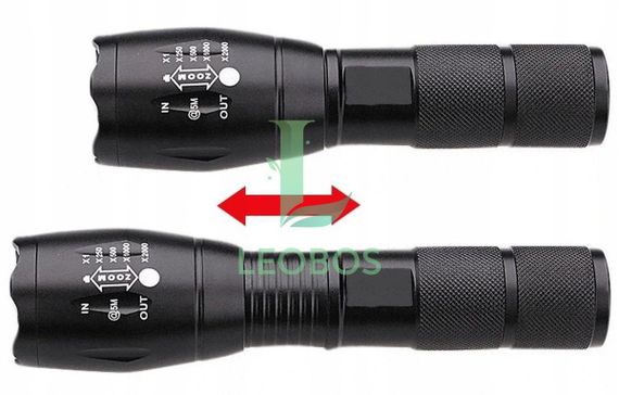 Фонарик фонарь тактический военный 2X CREE XM-L T6 + Q5 ZOOM Польша! | Зображення 2