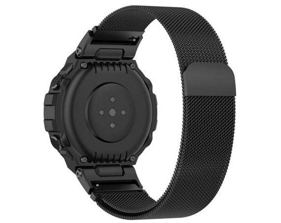 Міланський сітчастий ремінець Primo для годинника Xiaomi Amazfit T-Rex (A1918) / T-Rex Pro (A2013) - Black | Зображення 3