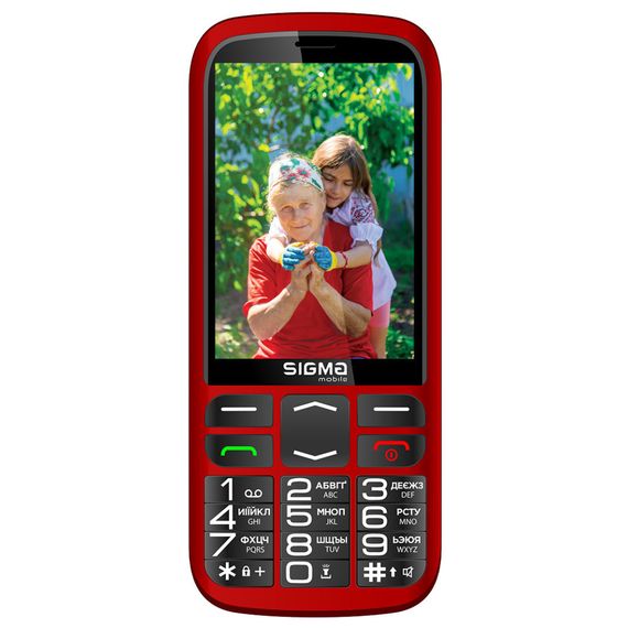 Мобільний телефон Sigma Comfort 50 Optima Type-C Red (4827798122327) | Зображення 1
