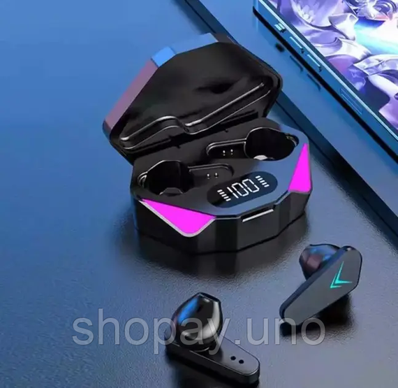 Бездротові ігрові навушники X 15 з RGB LED підсвічуванням та шумоподавленим | Зображення 2