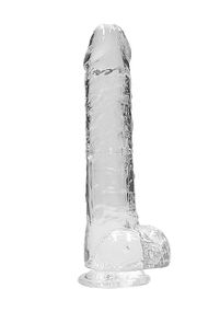 Фалоімітатор Realistic Dildo with Balls Transparent 9/23 см Sex Aura