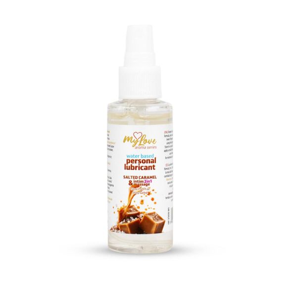 2в1 лубрикант та масажний гель - MyLove Aroma Series Intim&Massage Salted Caramel, 50 мл Sex Aura