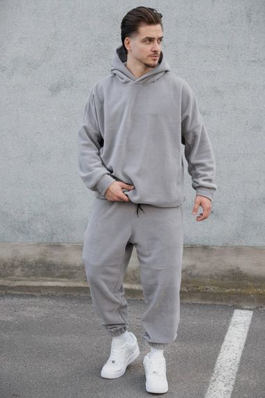 Флісовий спортивний костюм Without Utopia Gray
