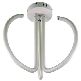 Люстра світлодіодна стельова LED світильник для квартири на стелю лед 25571 Білий 40х38х38 см.