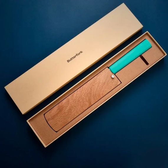 Ніж кухонний Butterfork Nakiri AR-RPM9 ABS Turquoise Green | Зображення 3