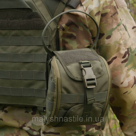 Підсумок-аптечка (швидкий скид) Kiborg GU Cordura Khaki | Зображення 7