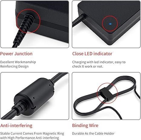 Адаптер живлення Delippo 150W 19.5V 7.7A для ноутбуків Asus ZenBook, чорний. | Зображення 1