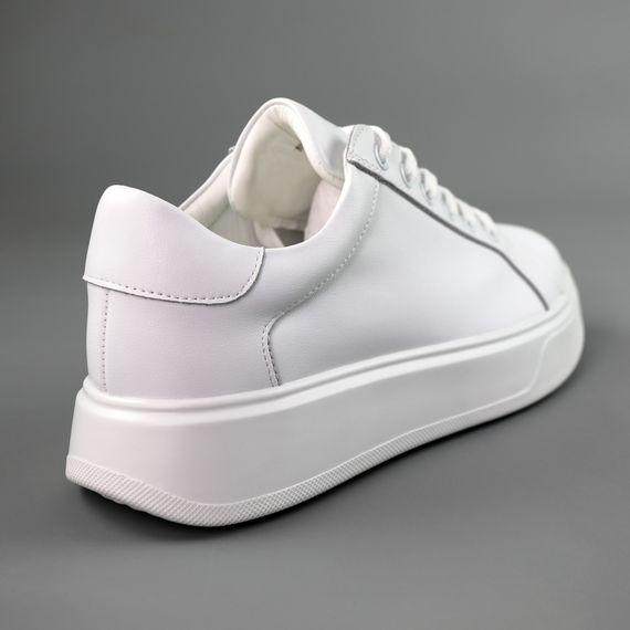 Кеди жіночі шкіряні 591415 Білі 36 37 38 39 40 41 | Зображення 5