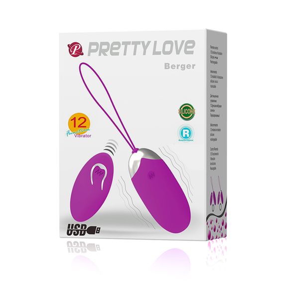 Віброяйце - Pretty Love Berger Vibrating Egg Purple | Зображення 6