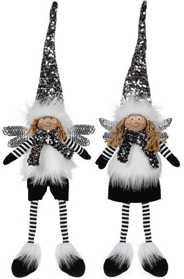 М'яка іграшка «Янгол Black&White» 16х10х65см, сидячий