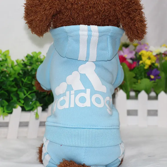 Костюм спортивний для собак Adidog Блакитний розмір M | Зображення 1
