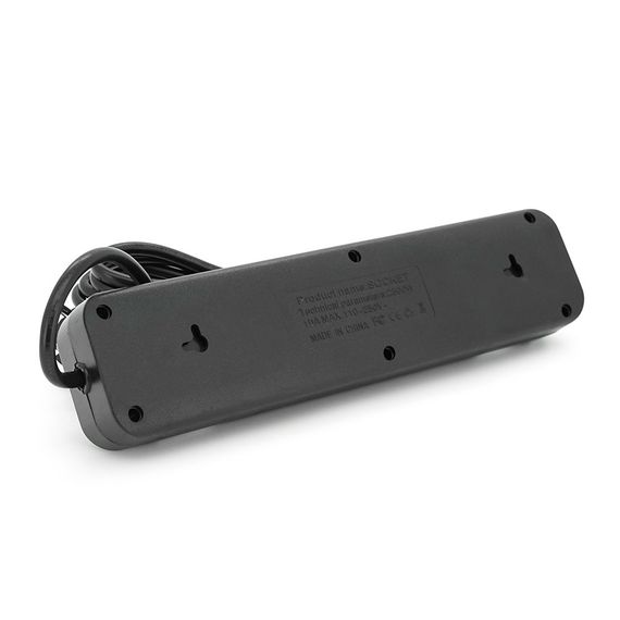 Мережевий фільтр Meilepai F24U, 4 розетки EU+3 USB+PD | Зображення 1