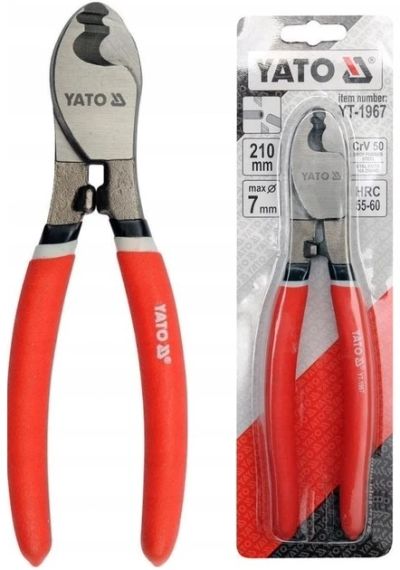 Кабелеріз ножиці кабелю 7 мм 210 мм каблеріз YATO YT-1967