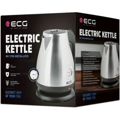 Електрочайник ECG RK 1705 Metallico | Зображення 1