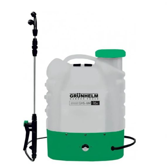 Акумуляторний обприскувач GRUNHELM GHS-16M | 8Ah/12V | 16 л | професійний садовий оприскувач