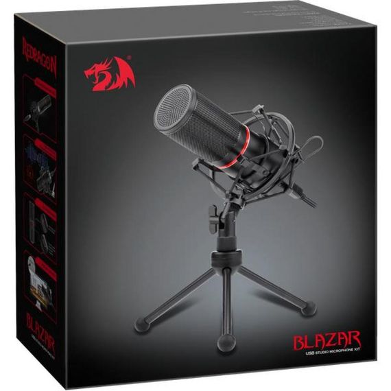 Ігровий стрім мікрофон Redragon Blazar GM300 USB, кабель 1.8 м | Зображення 3