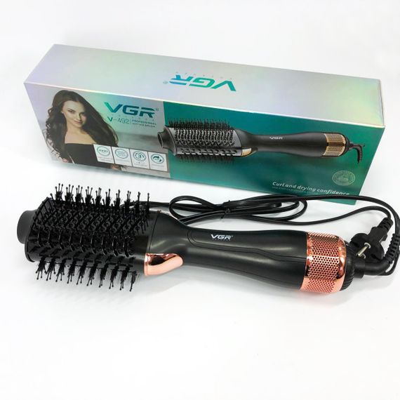 Фен-щетка для ежедневного использования VGR, Портативный фен для сушки Фен с ионизацией укладки JE-33 | Зображення 7