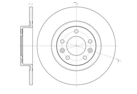 Диск гальмівний PEUGEOT 508, REMSA (6147300)