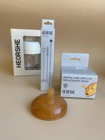 Змінна трубочка+щіточка на поїльник дитячий HEORSHE 9+міс | Зображення 4