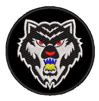 Шеврон Волк (черный) | Зображення 1