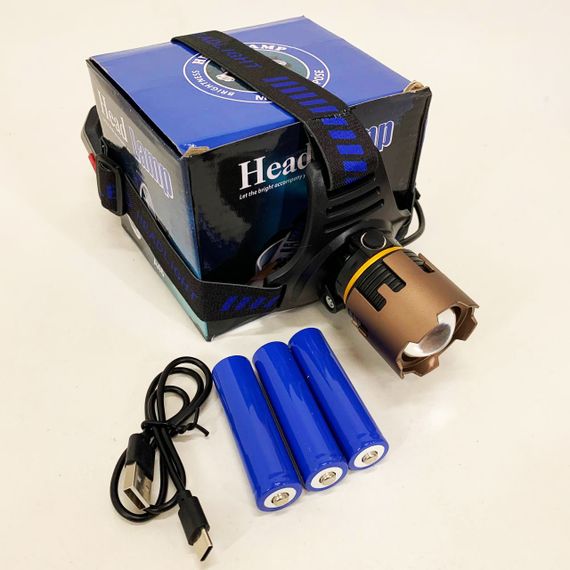 Ліхтар налобний A50-TG, Power Bank 3x18650 | Зображення 6