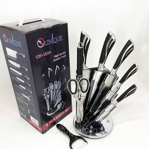 Набір ножів для готування UNIQUE, Кухонні ножі для готування Набір ножів гурманів і кулінарів MN-15 | Зображення 1