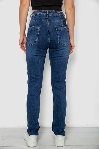 Джинси жіночі однотонні Skinny, колір синій, 244R11966 | Зображення 3