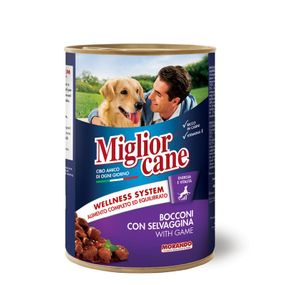Корм Migliorcane Selvaggina вологий з дичиною для дорослих собак 405 гр
