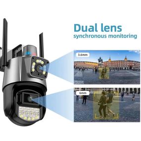 Вулична камера 8MP 4K IP Camera Outdoor WiFi PTZ подвійний об'єктив, подвійний екран XPRO (43912-_1381)