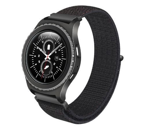 Нейлоновий ремінець Primo для годинника Samsung Gear S2 Classic SM-R732 / RM-735 - Black