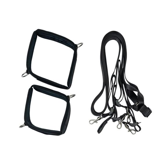 Розтяжка на ліжко Punishment - 5-Piece Bed Restraint Kit - Black Sex Aura | Зображення 2