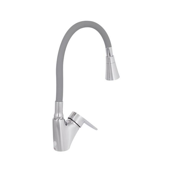 Смеситель для кухни Lidz Tani 007F3 с гибким изливом (k40) LDTAN007F3GCR31869 Chrome/Grey | Зображення 3