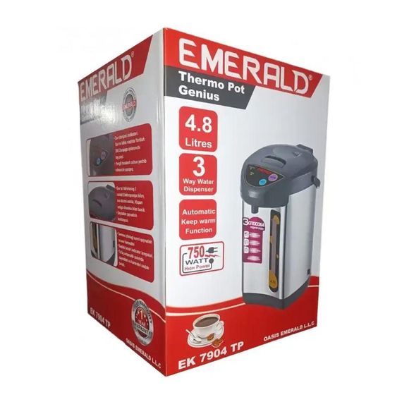 Электрический термопот с ручной помпой на 4,8 л, 750 Вт, Thermo Pot 7904, Серый / Термос-термопот с подогревом | Зображення 9