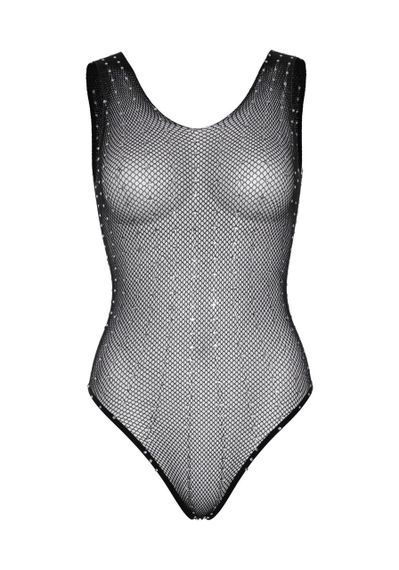 Leg Avenue Rhinestone fishnet bodysuit OS Black sexstyle | Зображення 4