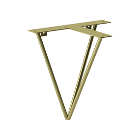 Кронштейн для полиці з металу 250×180mm, H=260mm Золото