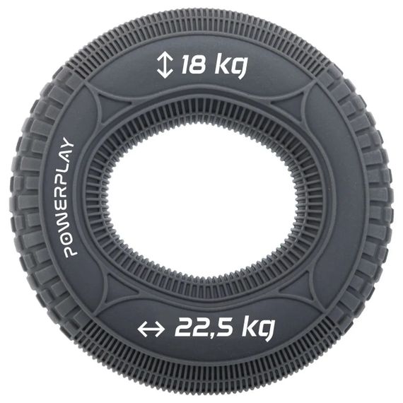 Еспандер кистьовий силіконовий PowerPlay PP-4330 Hand Grip Loops Medium 18-22,5-36 кг (Сірий)