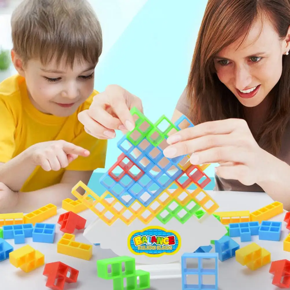 Балансуючий блок Tower Kid Stack 48 шт. для дітей (sv3449) | Зображення 1