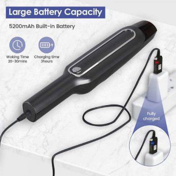 Пилосос Car vacum cleaner з акумулятором, автомобільний пилосос бездротовий. Колір: чорний | Зображення 1