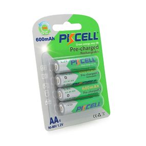 Аккумулятор PKCELL 1.2V AA 600mAh NiMH Already Charged, 4 штуки в блистере цена за блистер, Q12