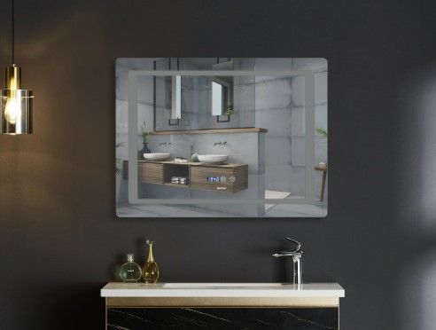 Дзеркало Mixxus Style MR03-70x50 (годинник, LED-підсвічування, антизапотівання) (MI6006) | Зображення 2