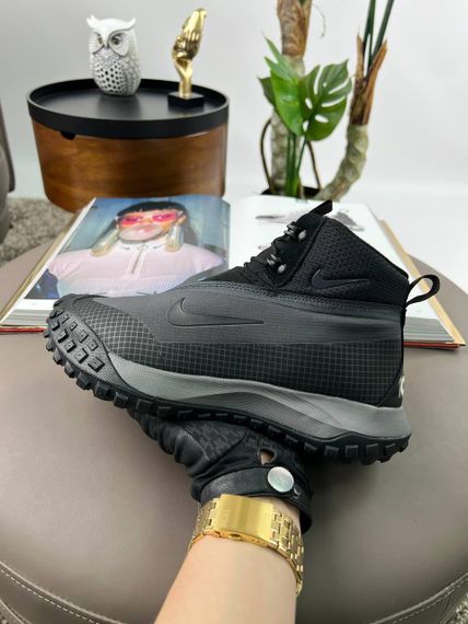 Зимние мужские кроссовки ACG Mountain Fly Black Grey Yellow Fur , Вьетнам | Зображення 6