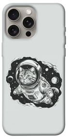 Чохол з картинкою Кіт космонавт для Apple iPhone 15 Pro Max (6.7")