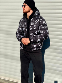 Куртка Париж зима чёрный S XL