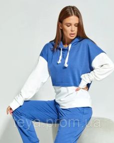 Спортивний костюм для жінок колір білий/синій розмір XL FI_001995