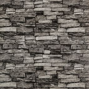 Самоклеюча 3D панель 700x770x3мм Графітовий (59-3) SW-00001481