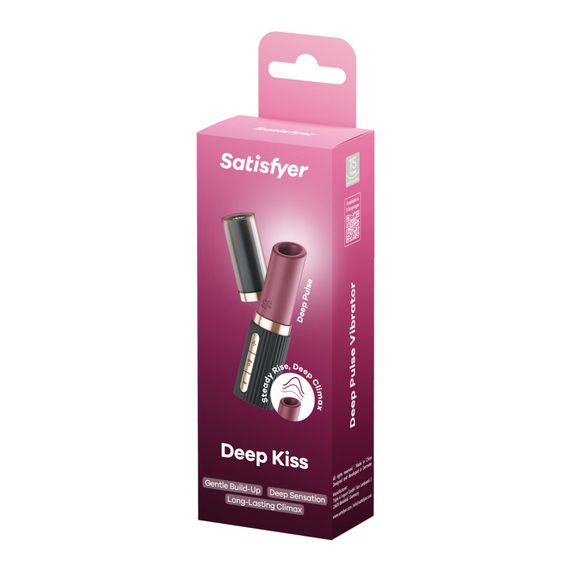 Вакуумний стимулятор Satisfyer Deep Kiss, магнітна технологія 3D Air Pulse, 30 режимів, кришечка | Зображення 5