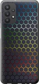 Чехол на Samsung Galaxy A32 A325F Переливающиеся соты из пластика FCh_010218