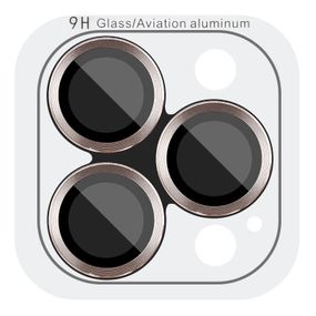 Захисне скло Metal Classic на камеру (у упак.) для Apple iPhone 16 Pro (6.3") / 16 Pro Max (6.9") Золотий / Desert Gold